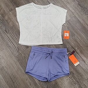 Freely Jenna Burnout T-Shirt with Matching Kate Shorts Size Large